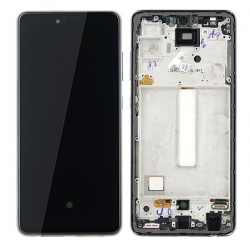 Συμβατή Οθόνη LCD και Μηχανισμός Αφής με Πλαίσιο για Galaxy A52 4G / A52 5G – SM-G525 / SM-G526 Μαύρο (Soft Oled)
